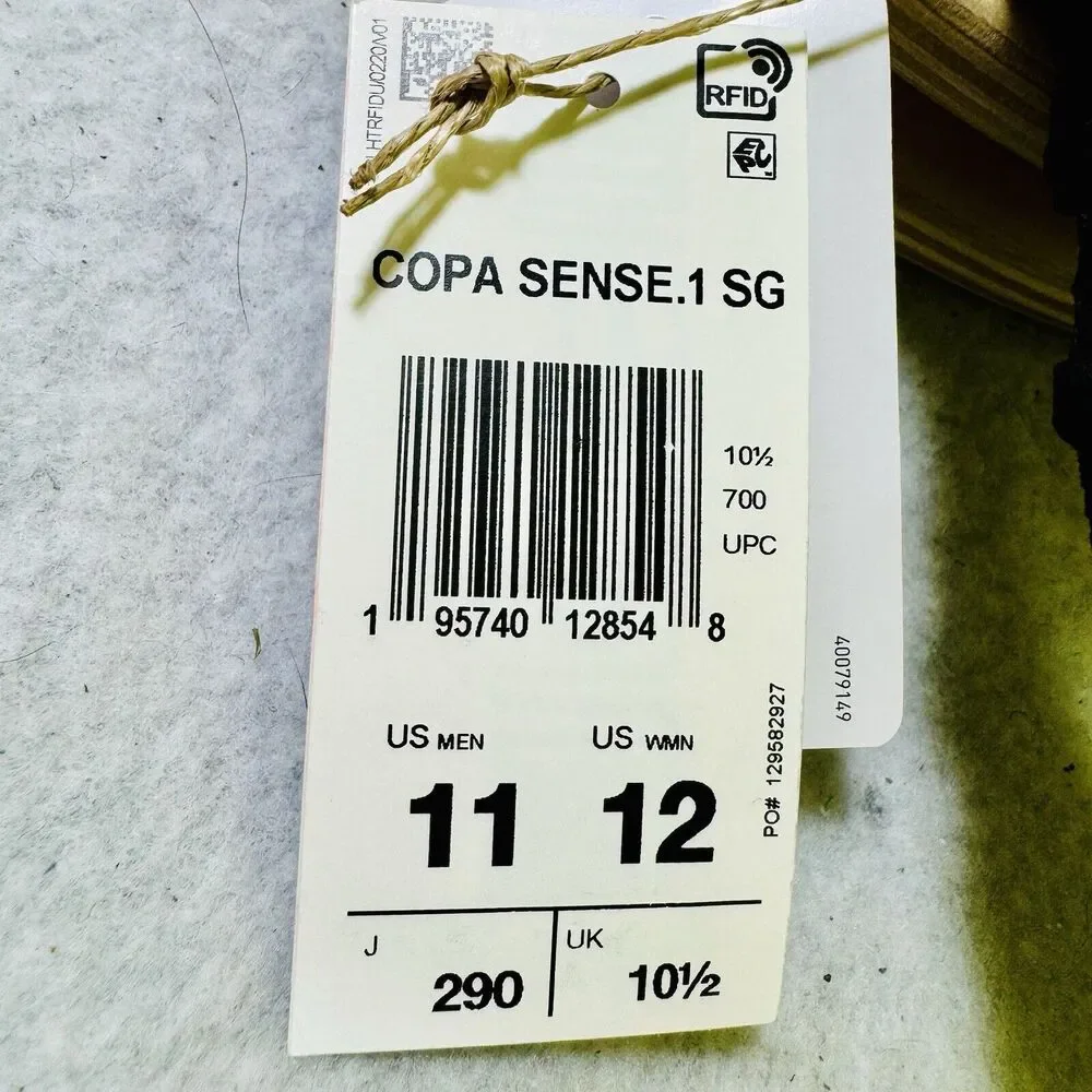 Adidas COPA SENSE.1 SG Size‎ 11 GY8935 Soccer Cleats Team Solar Yellow Elite